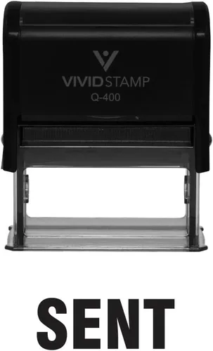 Vista 11 de Sent Self Inking Rubber Stamp (Black Ink) - Medium 2 Pack Negro