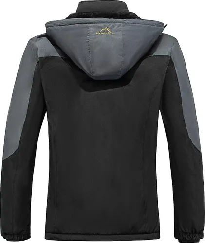 Vista 2 de Men's Ski Jacket Waterproof Warm Winter Mountain Windbreaker Hooded Raincoat Snow Jackets