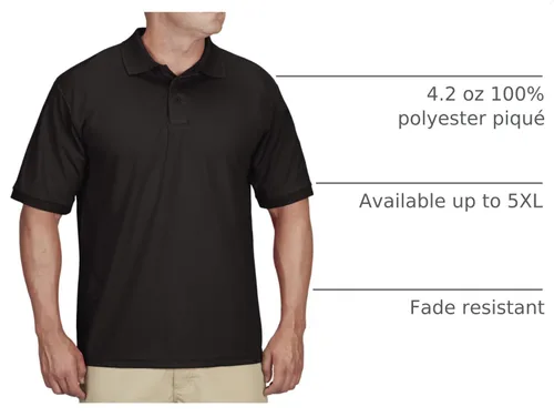 Vista 5 de Propper Uniform - Camisa polo para hombre Negro