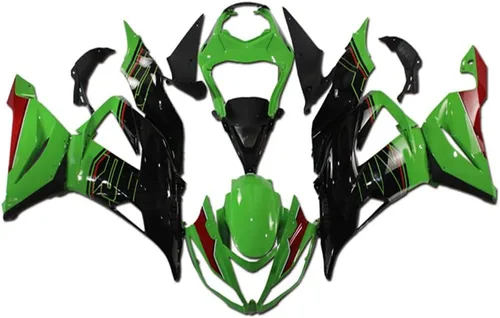 Vista 28 de Carenado negro brillante para Kawasaki Ninja 2013-2018 ZX6R 636 001 Negro Brillante