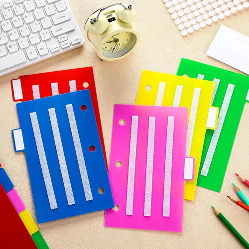 Vista 4 de Zhanmai 10 unidades de libros de comunicación separadores de carpetas de colores, herramientas pequeñas para programación visual, tarjetas de fotos