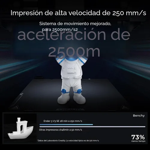 Vista 2 de Creality Ender 3 V3 SE Paquete de impresora 3D con kit de herramientas de impresora 3D, 74 piezas de herramientas de impresión 3D Kit de envoltura