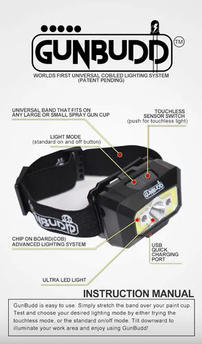 Vista 6 de Sistema de Iluminación Ultra Universal para Pistola de Pulverización COB/LED (Luz de Coincidencia de Color para Pistola de Pintura Automotriz) 5-9K