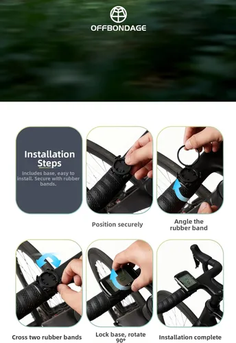 Vista 7 de Ordenador de bicicleta GPS Velocímetro de bicicleta cuentakilómetros con retroiluminación automática impermeable y batería de larga duración
