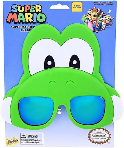 Vista 2 de Sun-Staches Nintendo Official Costume Sunglasses Collection Mario, Luigi, Bowser, Peach, Yoshi, Waluigi One Size Fits Most