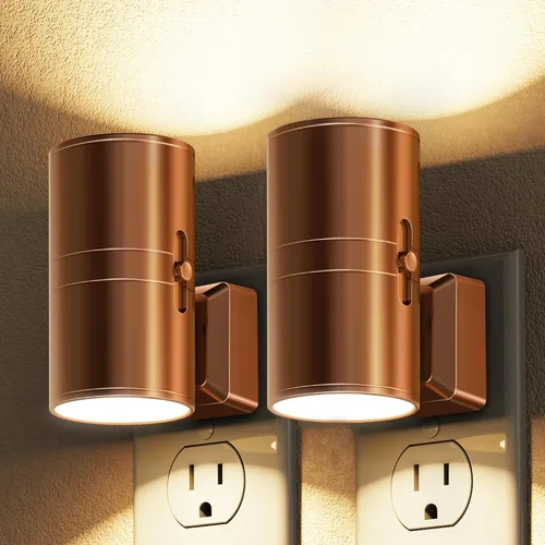 Vista 16 de L LOHAS LED - Luz nocturna LED, luces nocturnas regulables enchufables en la pared, paquete de 2, luz nocturna de 3CCT para niños, giratoria 180°