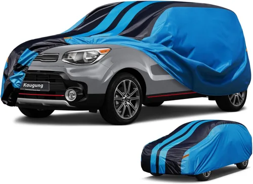 Vista 26 de Kaugung Funda impermeable para automóvil BMW Serie 3 (1999-2025), cubierta exterior completa para automóviles, ligera, resistente al sol, UV
