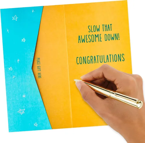 Vista 3 de Hallmark Surtido de tarjetas de regalo o soporte para dinero de graduación, Dream Big (4 tarjetas con sobres)