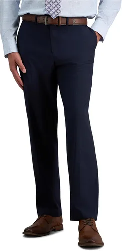 Vista 18 de J.M. Haggar - Pantalón de vestir para hombre, elástico en 4 direcciones, corte recto, parte delantera plana Negro