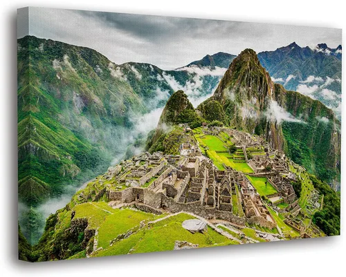 Vista 34 de SpiritualHands Lienzo decorativo para pared, diseño de lugares famosos del patrimonio mundial, carteles enmarcados escénicos, paisajes modernos, 01