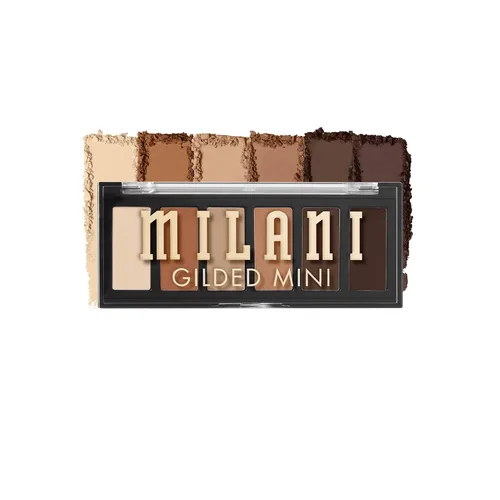 Vista 10 de Milani Mini paleta de sombras de ojos dorada con 6 tonos mate y brillantes, Call Me Old-Fashioned