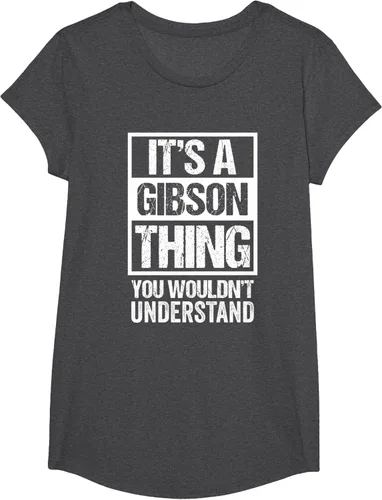 Vista 81 de It's A Gibson Thing You would Not Understand - Camiseta con nombre familiar, Negro, S