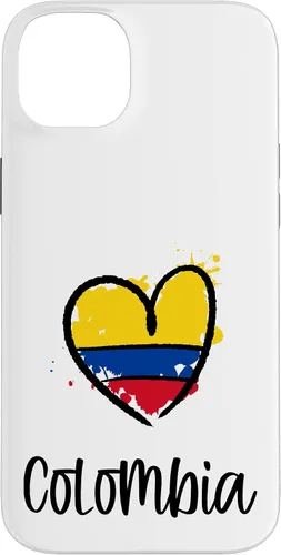 Vista 15 de Colombia Heart Art Cool South America Spanish Colombian Gift Case for iPhone 17
