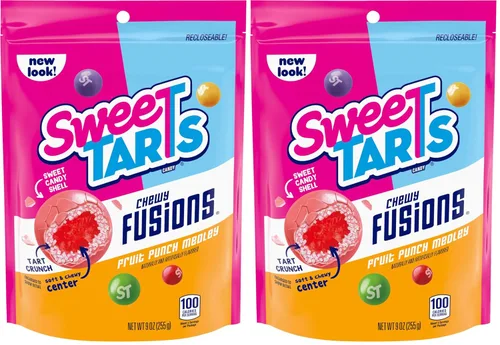 Vista 9 de SweeTARTS Rope Bites Candy, frutas mixtas, bolsa resellable de 8 onzas (paquete de 3)
