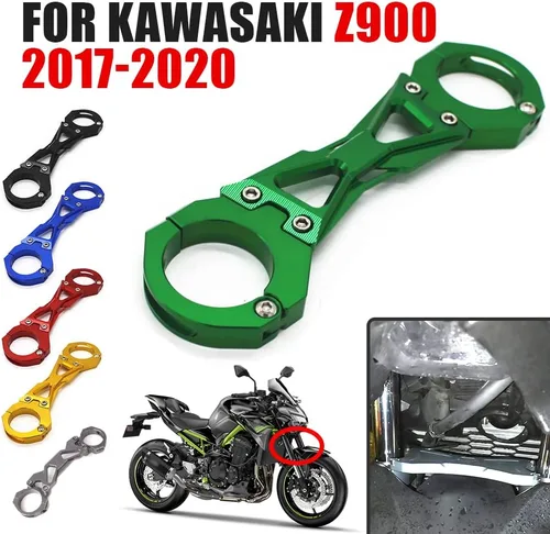 Vista 5 de Motocicleta Horquilla Suspensión Amortiguador Equilibrio Soporte Estabilizador Palanca para Kawasaki Z900 2017 - 2020 Accesorios (negro)