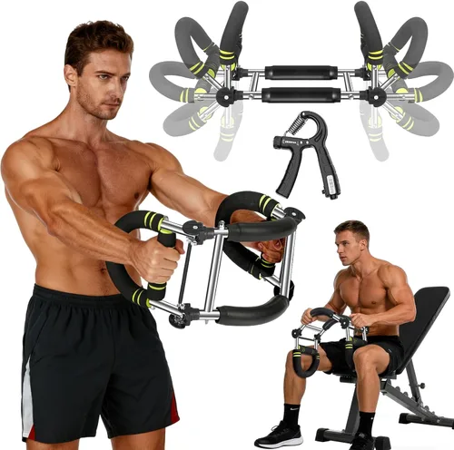 Vista 8 de Twister Arm Trainer with Grip Strength Trainer, 20-270lbs Adjustable & 20-160lbs Foldable Options, Chest Workout Equipment, Arm Trainer for Men