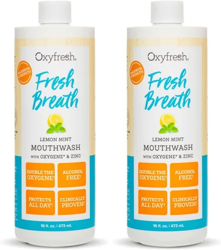 Vista 11 de Premium Oxyfresh - Enjuague bucal de menta y limón - Enjuague bucal para el mal aliento - Enjuague bucal sin SLS y flúor - Sin alcohol, enjuague
