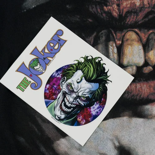 Vista 6 de Popfunk Classic The Joker Smiles T Shirt & Stickers