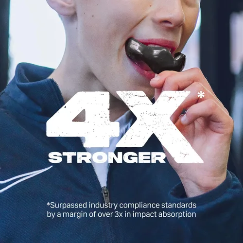 Vista 3 de SAFEJAWZ Protector bucal para aparatos ortopédicos, protección superior e inferior, protector bucal remoldeable con estuche para boxeo, baloncesto