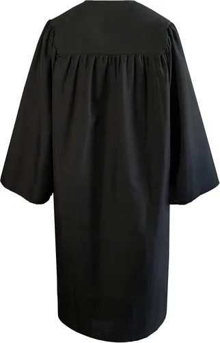 Vista 2 de Bata de coro para iglesia, adulto, mate, bautizo, pastor o vestido Bata de coro mate unisex para adultos diseñada para graduaciones de servicios