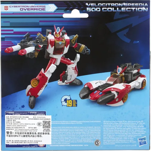 Vista 3 de Transformers Generations Legacy Voyager Class Velocitron Speedia 500 Colección de figuras: Cybertron Universe Override 18