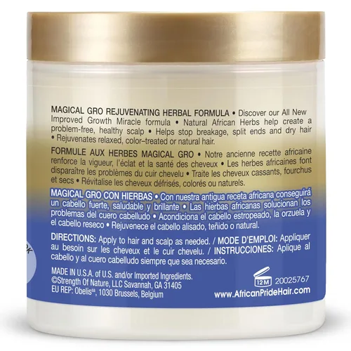 Vista 2 de African Pride Magical Gro Fórmula herbaria rejuvenecedora 5.3oz (paquete de 2)
