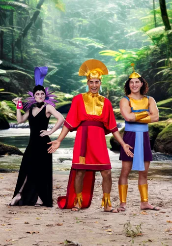 Vista 2 de Disfraz Deluxe Kronk para Hombre de Disney El Emperador y sus Locuras Multicolor
