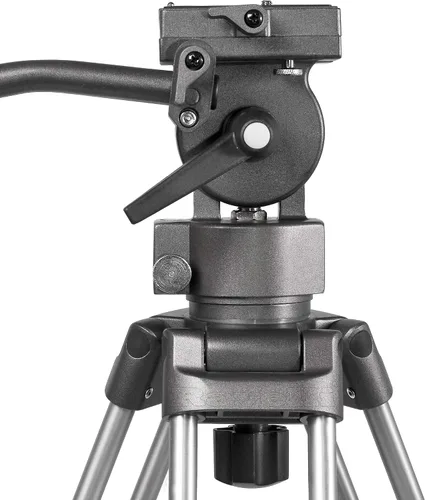 Vista 2 de Ravelli Trípode profesional para cámara de video AVTP de 75 mm con cabezal de arrastre de fluido