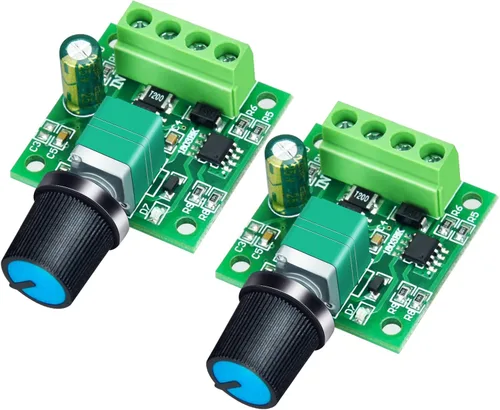 Vista 10 de PWM Controlador de velocidad de motor de CC de bajo voltaje 1.8 V 3 V 5 V 6 V 12 V 2 A 24 W controlador ajustable interruptor 1 paquete