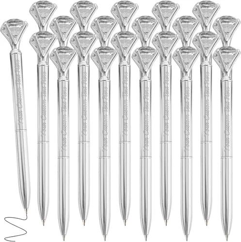 Vista 70 de 1 bolígrafo de diamante con cristal, bolígrafos personalizados a granel con grabado sin nombre, bolígrafos de diamante personalizados, lápiz óptico