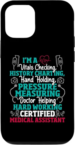 Vista 11 de iPhone 12 Mini Asistente Médico Certificado - Funda CMA de Verificación Vital Nurse Life