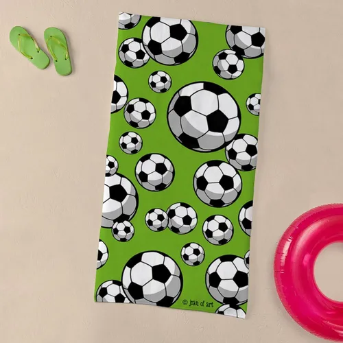 Vista 3 de CafePress Toalla de fútbol de algodón absorbente de 30 x 60 pulgadas, playa suave, toalla de piscina