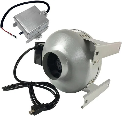 Vista 5 de Tjernlund Ventilador en Línea para Conducto de Secadora Reforzador 4" Metal