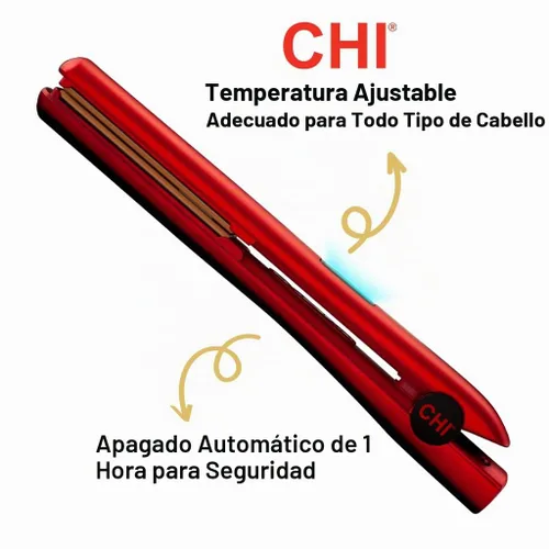 Vista 3 de CHI Plancha de pelo de cerámica digital original de 1 pulgada, plancha de peluquería, ofrece resultados suaves y brillantes, calor uniforme