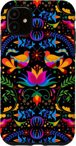 Vista 8 de Funda para iPhone 17 de Mexican Heritage Otomi Pride Love Peace Doves