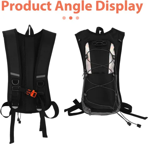 Vista 9 de SUPVOX Mochila de hidratación con correas transpirables para ciclismo, senderismo, correr, montañismo, ligera, para hombres y mujeres, deportes al