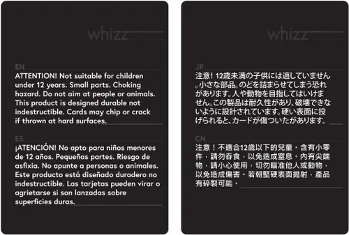 Vista 8 de Whizz Cards - Tarjetas de lanzamiento duraderas - 2ª edición avanzada