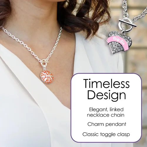 Vista 4 de Inspired Silver - Collar de plata con dije circular de 18 pulgadas con joyas de circonita cúbica