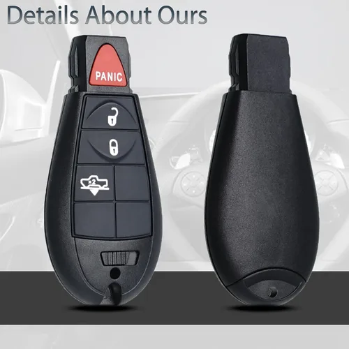 Vista 6 de SUPALAND Llavero de entrada sin llave compatible con Dodge RAM 1500 2500 3500 2013 2014 2015 2016 2017 2018 2019 2020 2021 Control remoto suspensión