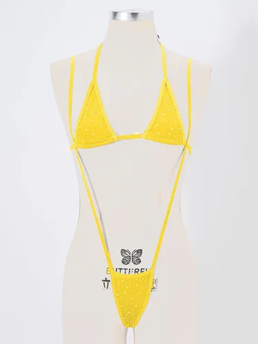 Vista 3 de ACSUSS - Sujetador con cuello halter con cordones para mujer