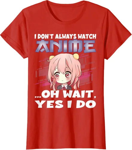 Vista 67 de Ver camiseta japonesa de anime con estampado de anime Girl, Negro, S