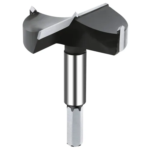 Vista 7 de Broca Forstner de carburo de 1/4 pulgada, broca Forstner con punta de carburo de 6 mm para madera dura, juego de sierras de perforación para madera