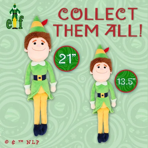 Vista 6 de Kids Preferred Buddy The Elf Animal de Peluche Relleno Suave y Abrazable Juguete de Peluche Lindo para Niños Pequeños y Niñas, Regalo para Niños