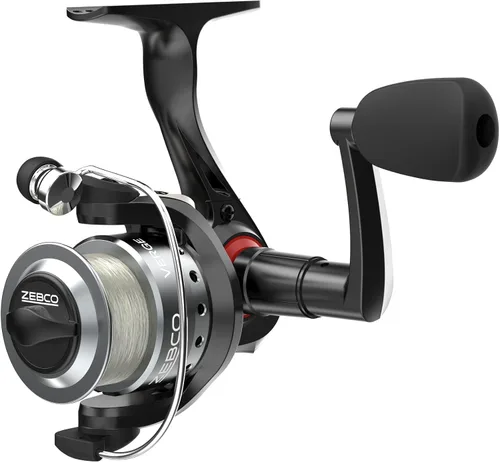 Vista 8 de Zebco Verge Spinning Fishing Reel, Right or Left-Hand Retrieve, Pre-Spooled with Zebco Fishing Line, All-Metal Gears, TRU Balance Rotor, Black