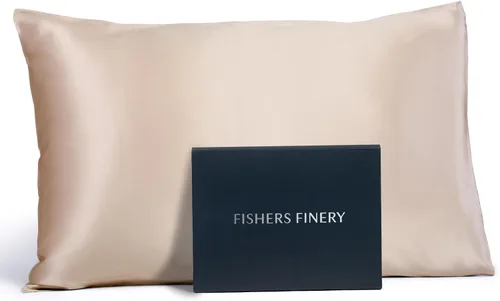 Vista 15 de Fishers Finery Funda de almohada de seda de morera 100% pura de 25mm (Rojo King)