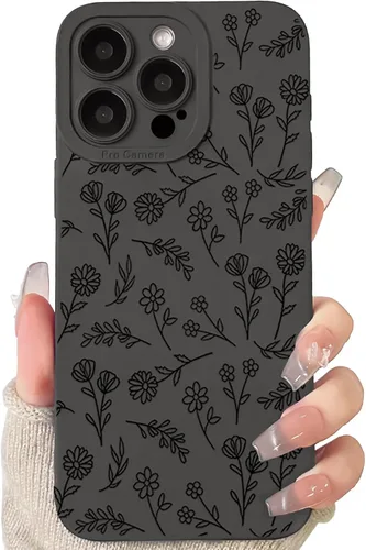 Vista 10 de Lovmooful Funda para iPhone 13 Pro Max, diseño negro, mariposas grandes Big Butterfly