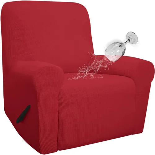 Vista 10 de Easy-Going - Funda 100 % impermeable doble para sofá reclinable, diseño jacquard, en 1 pieza, a prueba de derrames, para niños, mascotas, perros