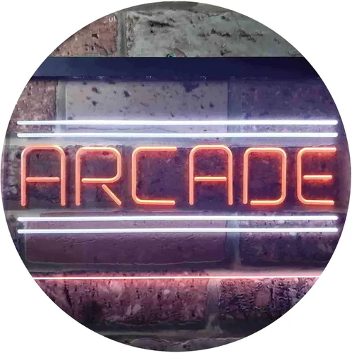 Vista 16 de ADVPRO Arcade Game Zone Room - Letrero de neón LED de doble color, azul y rojo, 12 "x 8.5" st6s32-i3368-br