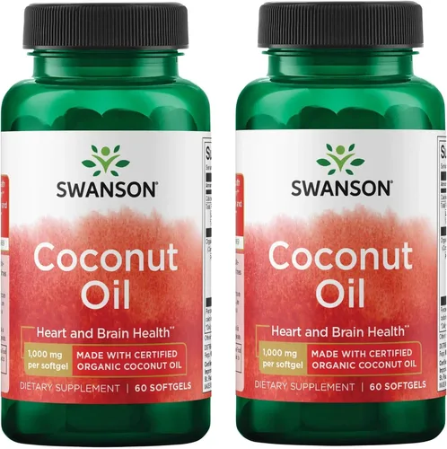Vista 7 de Swanson EFAs Aceite de Coco 1000 mg, 60 cápsulas blandas