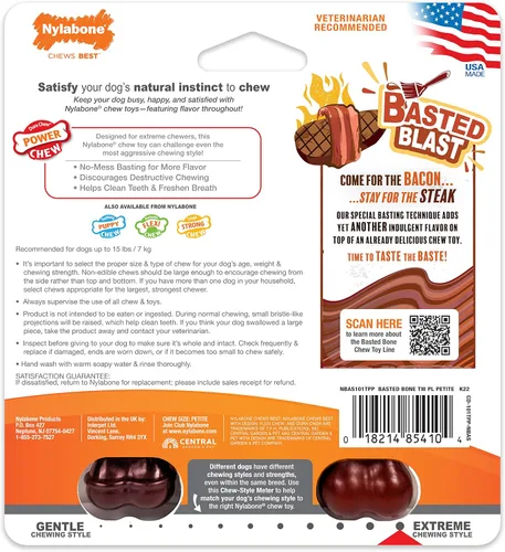 Vista 12 de Nylabone Power Chew Basted Blast - Juguetes masticables para perros